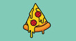© alvin - A slice of melted cheese pizza.