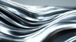 © sup - Abstract metallic waves on transparent