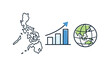 © Fortune228 - Business expansion strategy and regional market analysis within an archipelago economy supporting international trade and entrepreneurial opportunities, a clean Philippines map