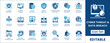 © Mst Rafiya Akter - Cyber threat and data breach icon set. Ransomware, phishing attack, malware, hacking, firewall protection and network security vector symbols.