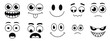 © Siddhartha - Ten cartoon faces with various expressions and emotions