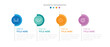 © Rovara Avora - Business Infographic design with 4 steps or options. Template for graph, diagram, presentations slide.