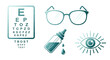 © Ayu - Eye Care Glasses Eye Drops Illustration.