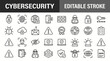 © icon_vectors - Black and white cybersecurity illustration with shield and lock symbols on a clean background