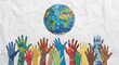 © Imam - World day as diverse cultures and multiculturalism society and international tolerance celebration of global diversity and african american asian and caucasian culture integration and pride as a multi
