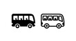 © MdDelowar - Passenger mini bus icon for public transport and group travel services