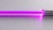 © Akanei - wavelength. Single intense beam of ultraviolet light on a pure white background, conceptual. STEM education sheets, lab safety posters, designed for STEM education and laboratory safety posters.