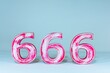 © Banana Photography - The number 666 on a white background for abstract graphic design. A symbol of the number of the beast in the Book of Revelation in the holy Christian bible, King James version.,