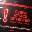 © Aleksandra - Illustration of Cyber Attack with Red Warning Screen, Digital Security Concept