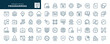 © PaHa - Programming and coding. Set of outline icons. Computer program, information technology, code, data, artificial intelligence, digital and more. Line icon in linear style. Vector collection