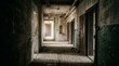 © Oleksandr - Abandoned Hallway with Dim Lighting Abandoned Hallway Interior Dilapidated Urban Exploration Decay Mystery. Concept featuring abandoned, hallway, interior, dilapidated, urban exploration for profes...