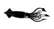 © VectorForge - Black squid side view illustration 1.