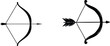 © Miss - Simple Archery Bow Arrow Line Icon
