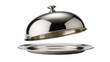 © Andrej - Isolated elegant silver cloche and serving platter set for upscale dining or meal presentation