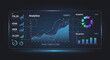 © faried ailesh - A futuristic digital dashboard displaying financial analytics with charts, graphs, and data visualizations on a dark background.