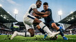 © Przemek - Intense Soccer Duel: Two Players Battling for Possession During a Match