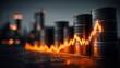 © KoShiiX - Oil price surge global markets financial analysis industrial landscape close-up economic trends