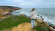 © Angelov - A woman at Praia dos Arrifes, Algarve beach, Albufeira. Portugal