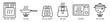 © Oleksandra Katsalap - Cooking time icons for appliances isolated on transparent background. Set of linear symbols with temperature and timer indicators. Instructions for kitchen appliances, baking, cooking process design.