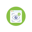 © nexusby - impression icon, marketing metrics flat vector design