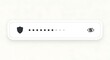 © shofikul - Password input field with shield and eye icon for secure login interface