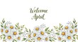 © Rini - Elegant April Welcome Floral Wreath with White Daisies and Greenery
