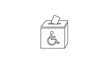© Nalsa - Voting box with disability symbol, accessibility in democracy, accessible voting concept