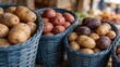 © Rajesh - Baskets of Potatoes in Various Colors