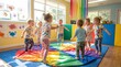 © HanThar Fusion - Joyful learning and engaging activities in a colorful nursery classroom