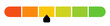 © GraphicSpark - Rating slider scale with feedback, level, score, indicator, selection control. Gradient bar from low to high for evaluation, satisfaction rating, user input slider, vector illustration