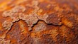 © Kacang - Detailed close-up of rusty metal with a rough rust texture showing signs of corrosion on old iron