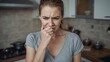 © LimeSky - Displeased homemaker repulsed by bad kitchen odor