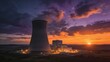 © LimeSky - Dusk at Dukovany Nuclear Power Plant's cooling tower.