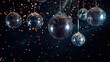 © LimeSky - mirror spheres against a dark backdrop