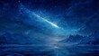 © Ben Kuang - Celestial Glow: Starry Night Over Snow-Capped Peaks and Frozen Lake