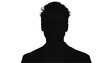 © Usama - Silhouette portrait of an unknown man wearing a business jacket against a stark white background for.