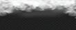 © Arshia - White fog or smoke on dark copy space background. White fog and smoke rising from the bottom on a black background, creating an atmospheric mist, vector illustration.