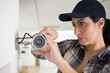 © auremar - a concentrated woman cctv installer