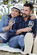 © auremar - couple enjoying a glass of wine
