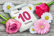 © PhotoSG - Deutscher Kalender Datum 10. Mai  2026  Muttertag mit Blumen