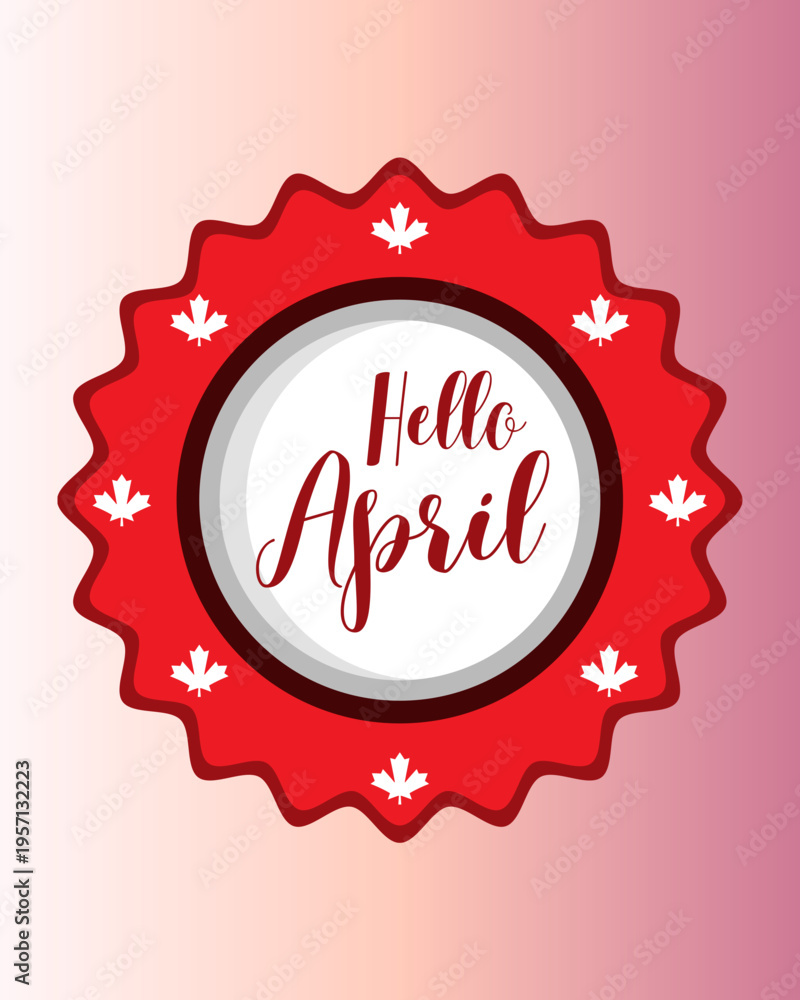 Vetor Hello April & Goodbye April - Spring Month Quotes & Seasonal ...