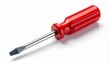 © ruangrit19 - Red Handled Screwdriver Isolated on White Background for Home Repair and Improvement Projects.