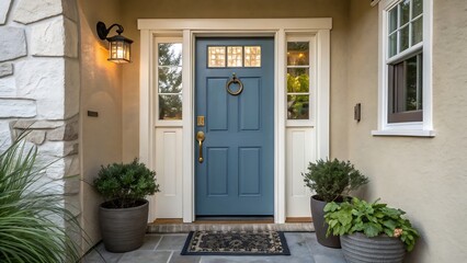  entrance to the house with flowers