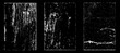 © Adisakdi - Grunge worn paper effect. Overlay texture stamps with old paper. Stamps distress grain surface dust and rough background concept. Illustration place over object to create grunge effect. Vector EPS10.