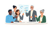 © Brian - Diverse Business Team Analyzing Data on Futuristic Holographic Screens: Collaboration & Innovation