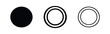 © liubomir118809 - Minimalist Circular Icon Set with Filled and Concentric Rings
