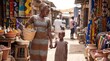 © Edward.S - Mother and Daughter at African Market