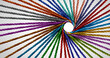 © freshidea - Group Integration and team joining together congragating to a central spot with a common goal and community strategy as diverse ropes combining and merging or integrating consolidating and bonding.