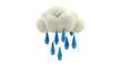© Satria - 3D Cartoon Rain Cloud with Blue Drops