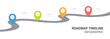 © Syntro - Infographic template design for business. 4 Steps Modern Timeline diagram with road journey concept. Presentation vector infographic template.